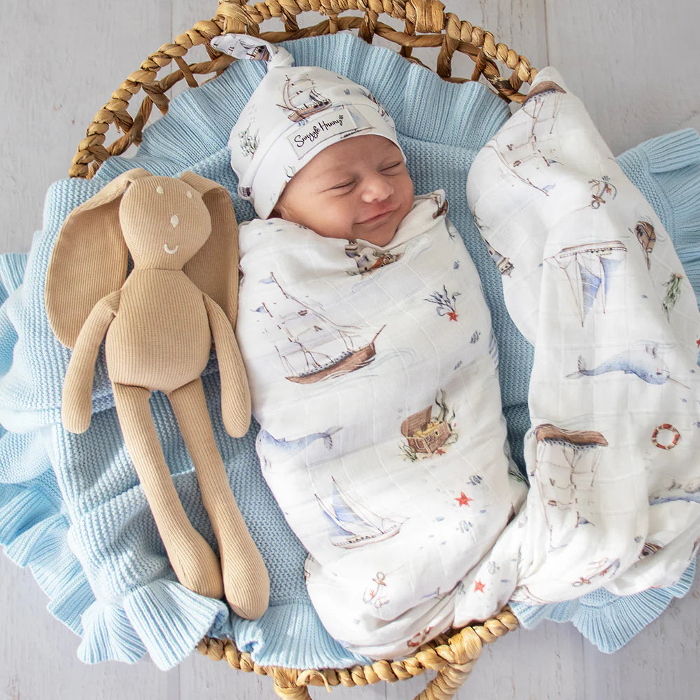 Snuggle Hunny Organic Muslin Wrap - Set Sail