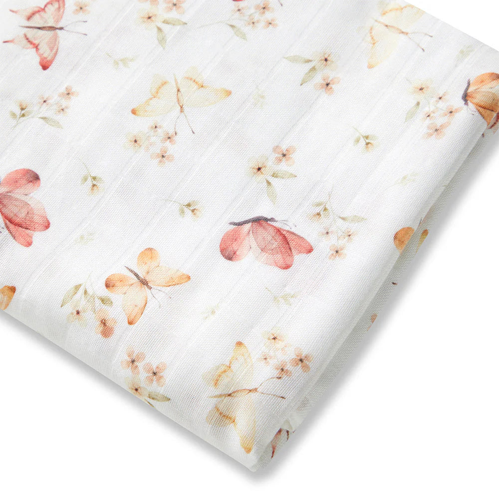 Snuggle Hunny Muslin Wrap - Butterfly