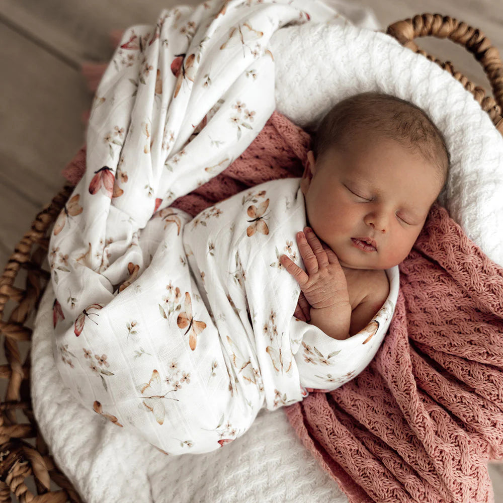 Snuggle Hunny Muslin Wrap - Butterfly