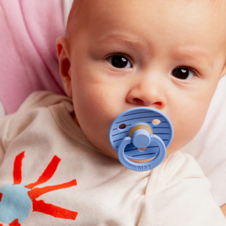 BIBS Pacifier Studio Collection - Pin Ivory Steel Blue