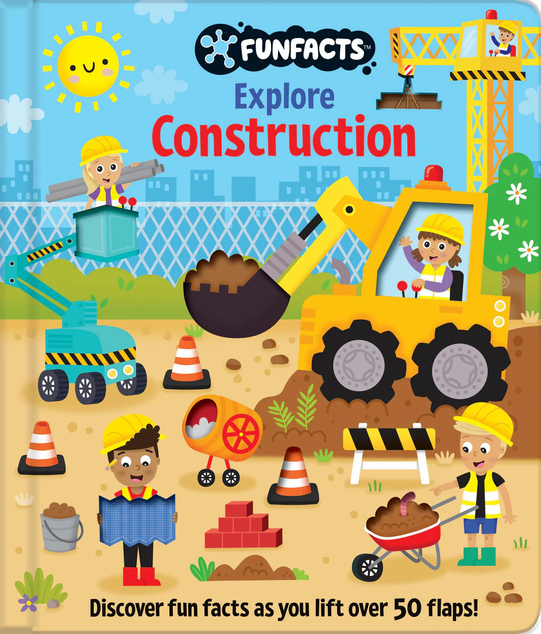 FunFacts Explore Construction Lift the Flap Board Book