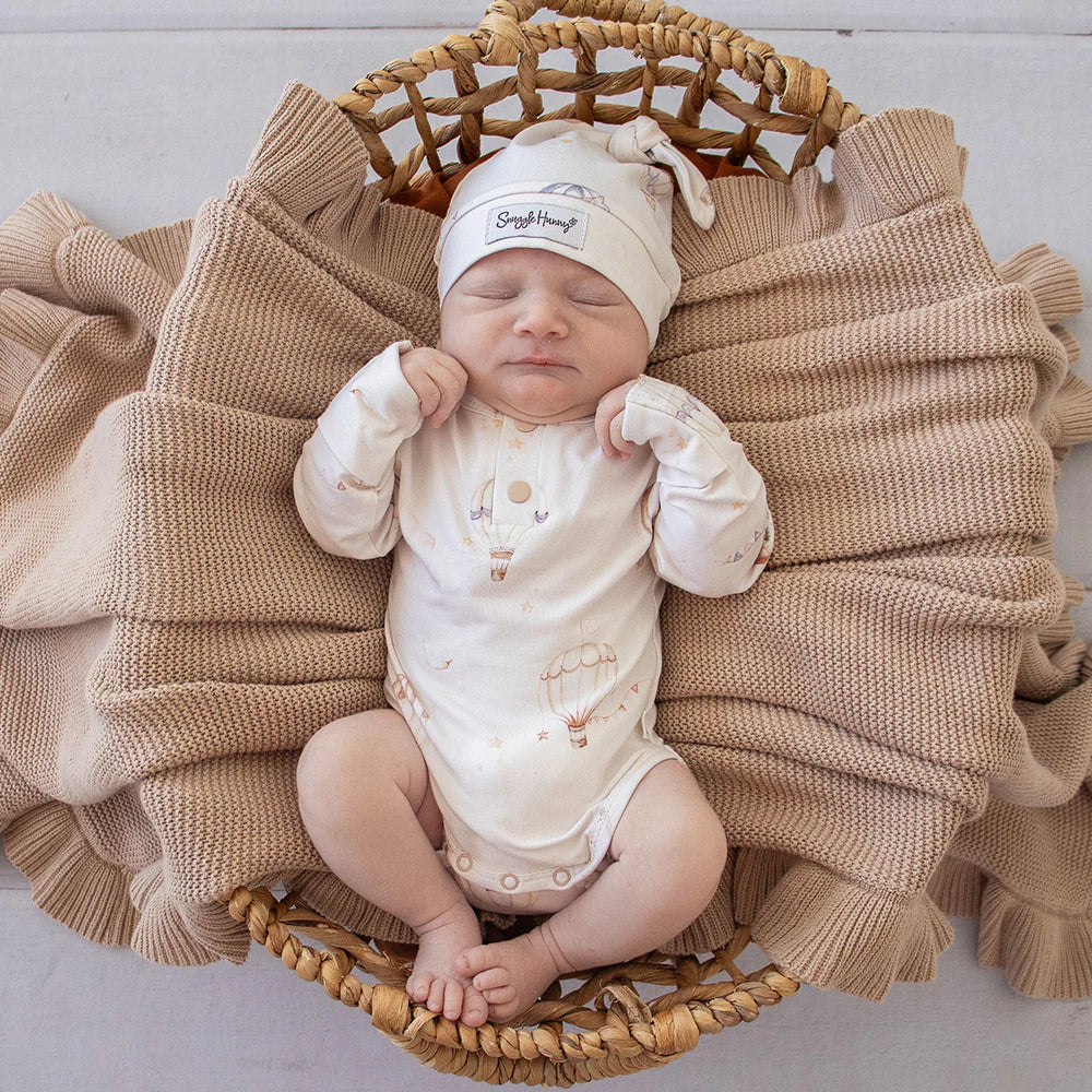 Snuggle Hunny Long Sleeve Organic Bodysuit - Up & Away