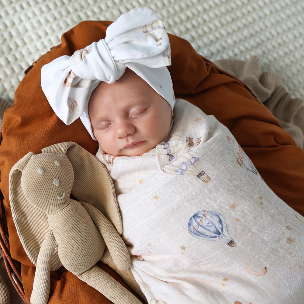 Snuggle Hunny Organic Muslin Wrap - Up & Away