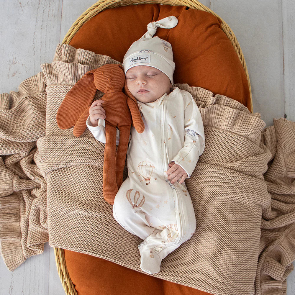 Snuggle Hunny Organic Sleepsuit Zip Footie - Up & Away