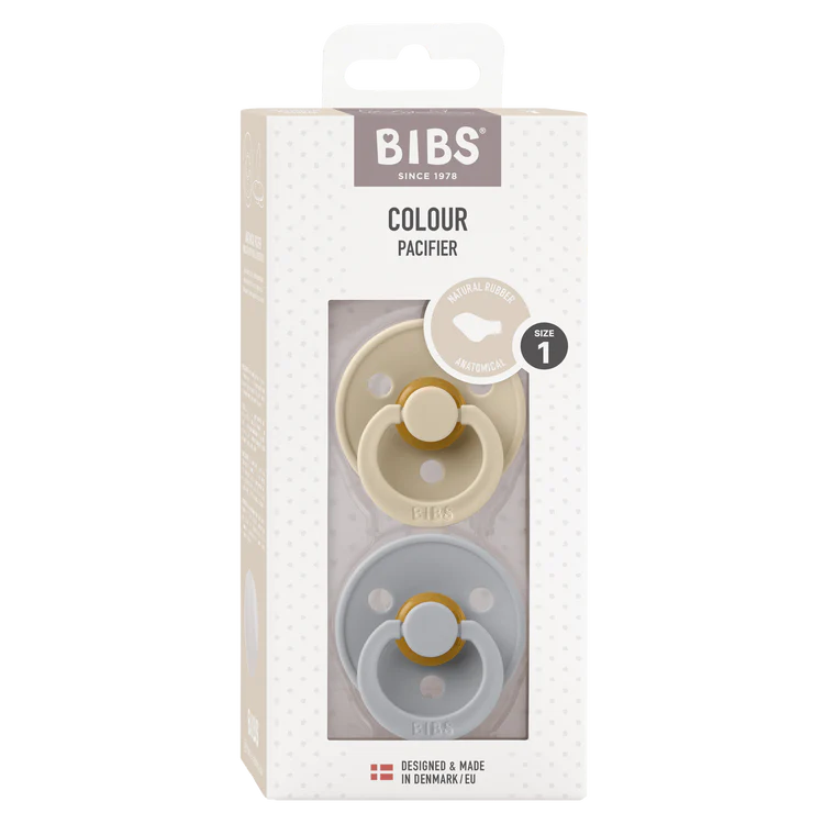 BIBS Pacifier Anatomical - Vanilla/Cloud