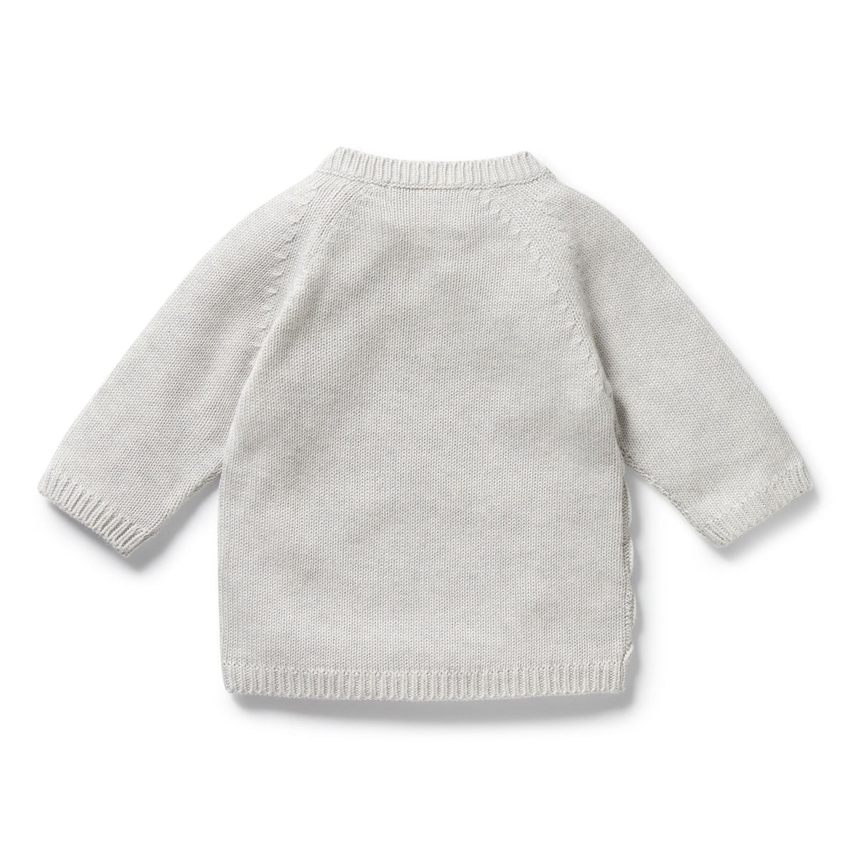 Wilson + Frenchy Organic Knitted Kimono Cardigan - Grey Melange