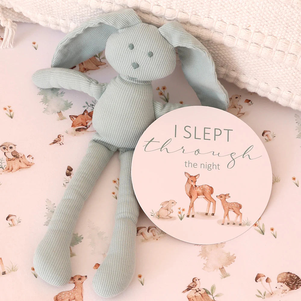 Snuggle Hunny Reversible Milestone Cards - Woodland Tales + Pebble