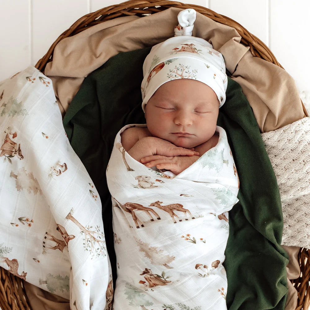 Snuggle Hunny Organic Muslin Wrap - Woodland Tales