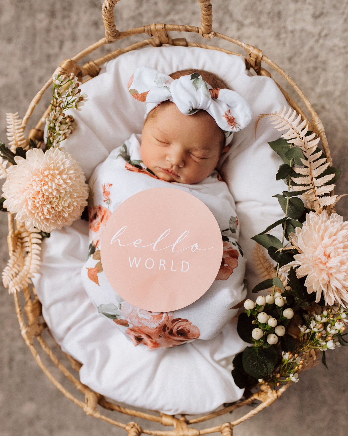 Snuggle Hunny Milestone Card Set - Rosebud & Pink Sand