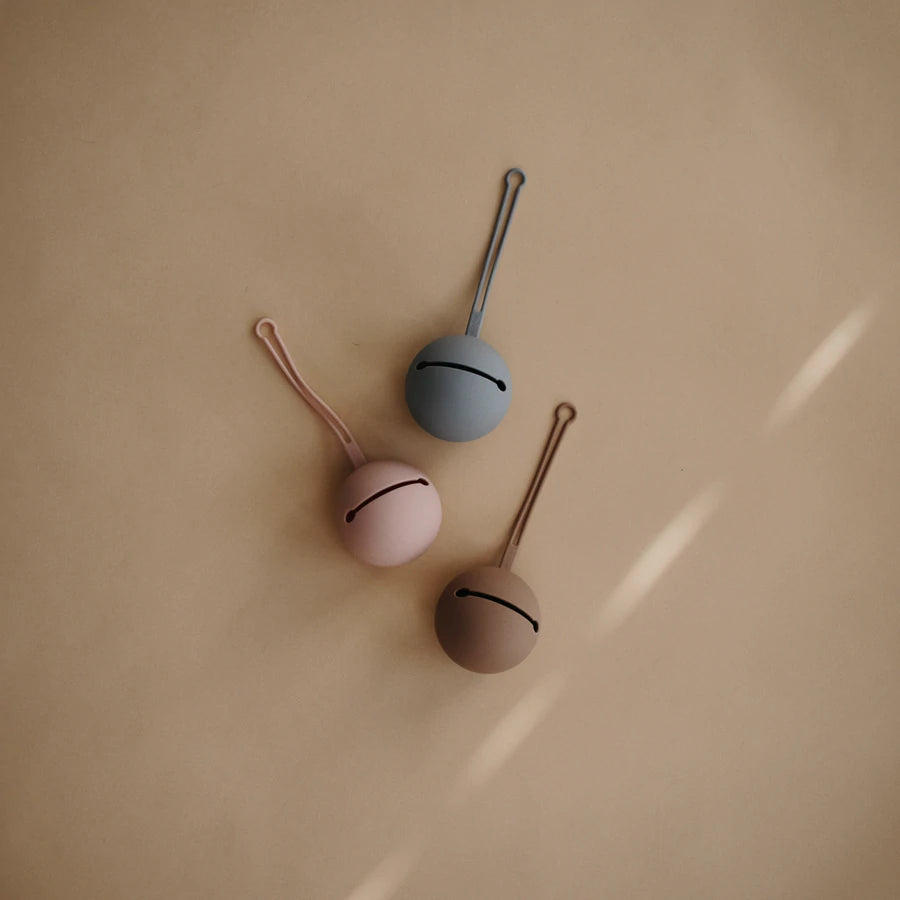 Mushie Pacifier Case - Cloudy Mauve | Raspberry Lane Boutique