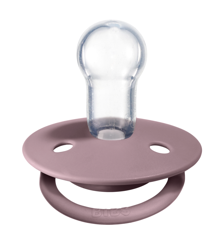 Bibs De Lux Pacifier / Silicone - Dusky Lilac + Heather