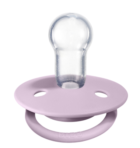 Bibs De Lux Pacifier / Silicone - Dusky Lilac + Heather