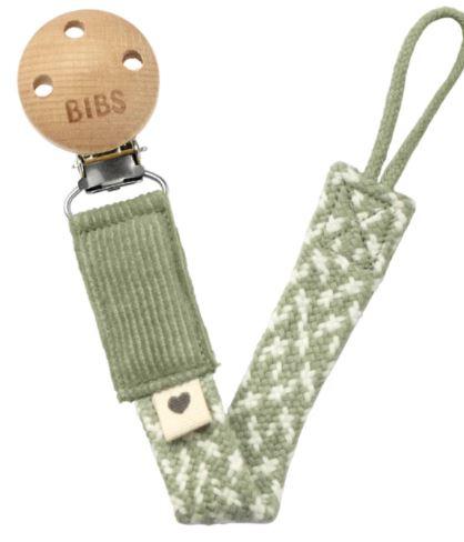 Bibs Pacifier Clip - Sage/Ivory