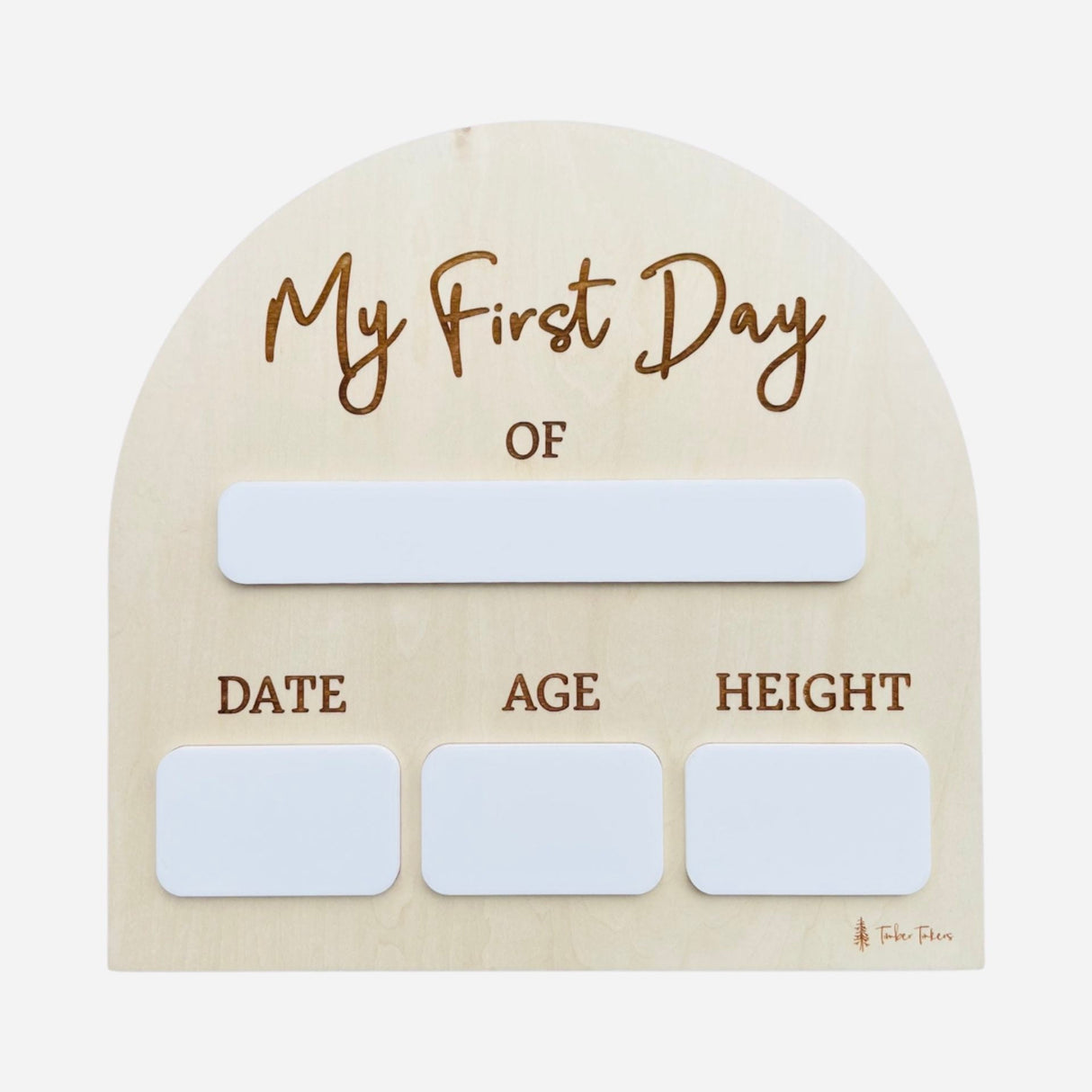 First Day/Last Day Plaque - Whiteboard