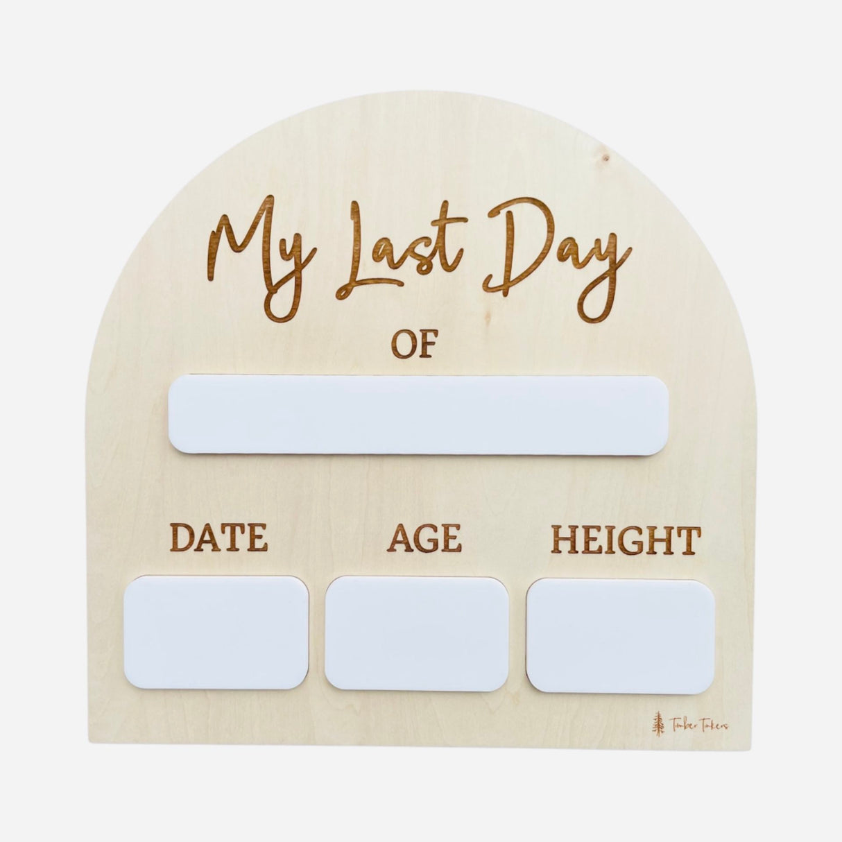 First Day/Last Day Plaque - Whiteboard