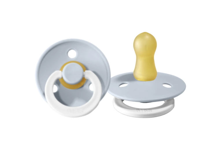 BIBS Pacifier 2 Pack - Night Glow - Baby Blue