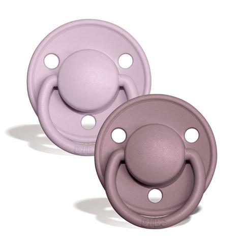 Bibs De Lux Pacifier / Silicone - Dusky Lilac + Heather