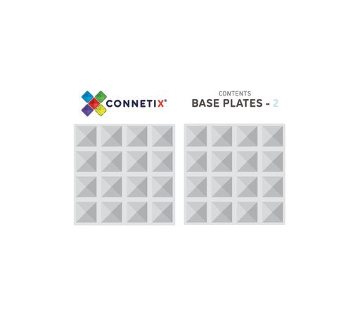 Connetix Base Plates - Clear 2pc