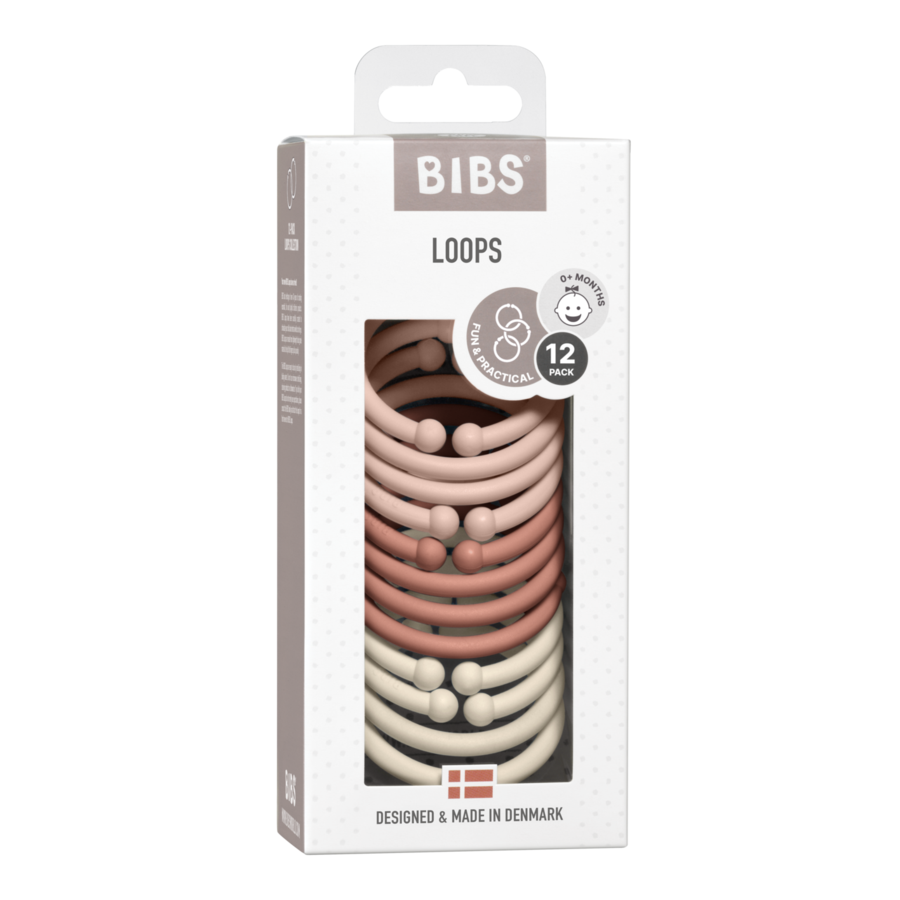 Bibs Loops Baby - Blush/Woodchuck/Ivory