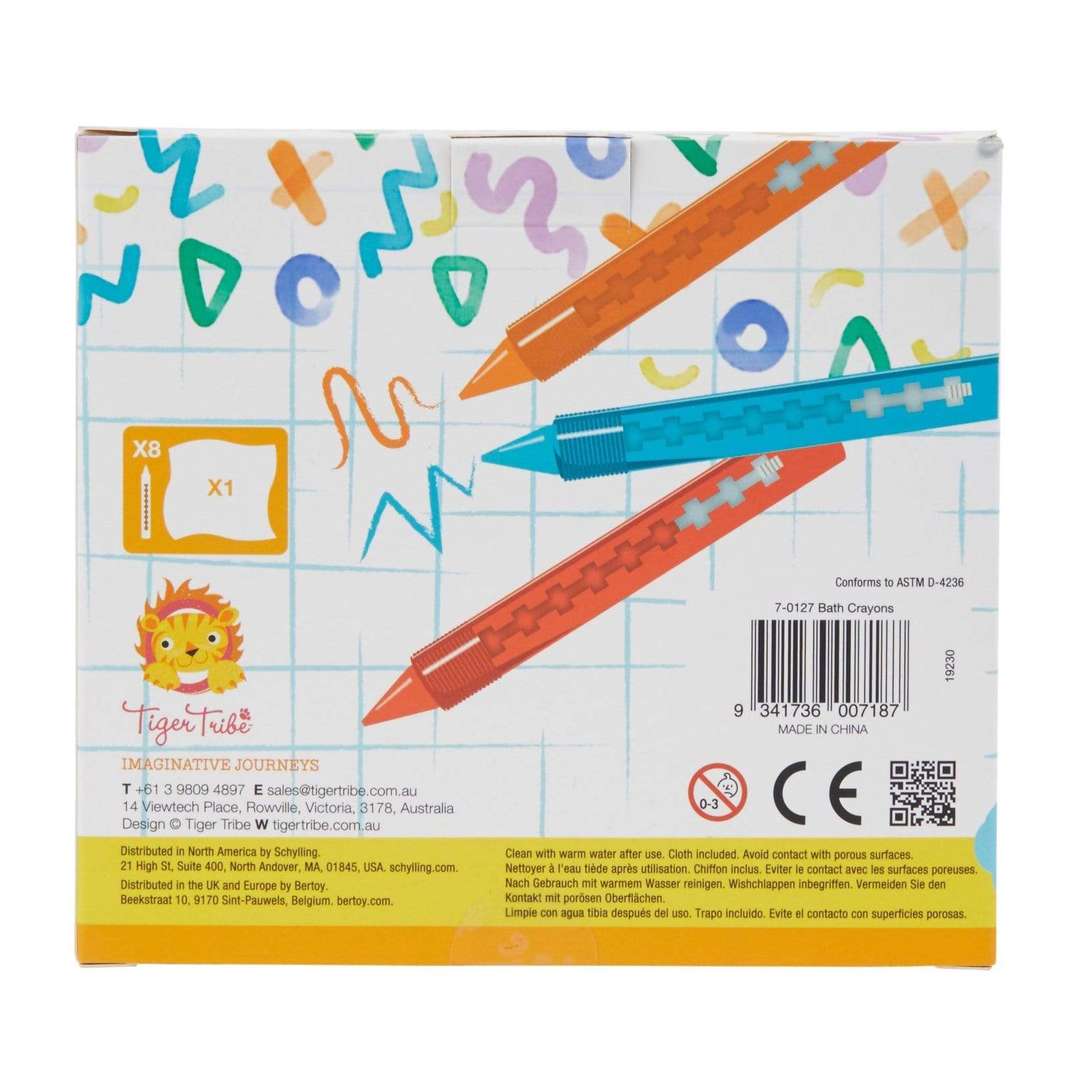 Bath Crayons-tiger tribe-raspberry lane boutique