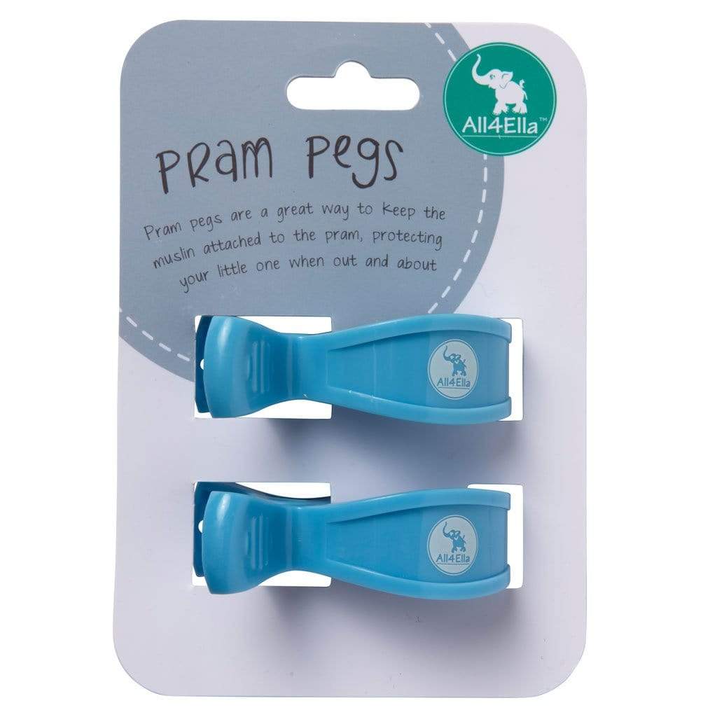 Raspberry Lane Boutique Pram Pegs - Pastel Blue