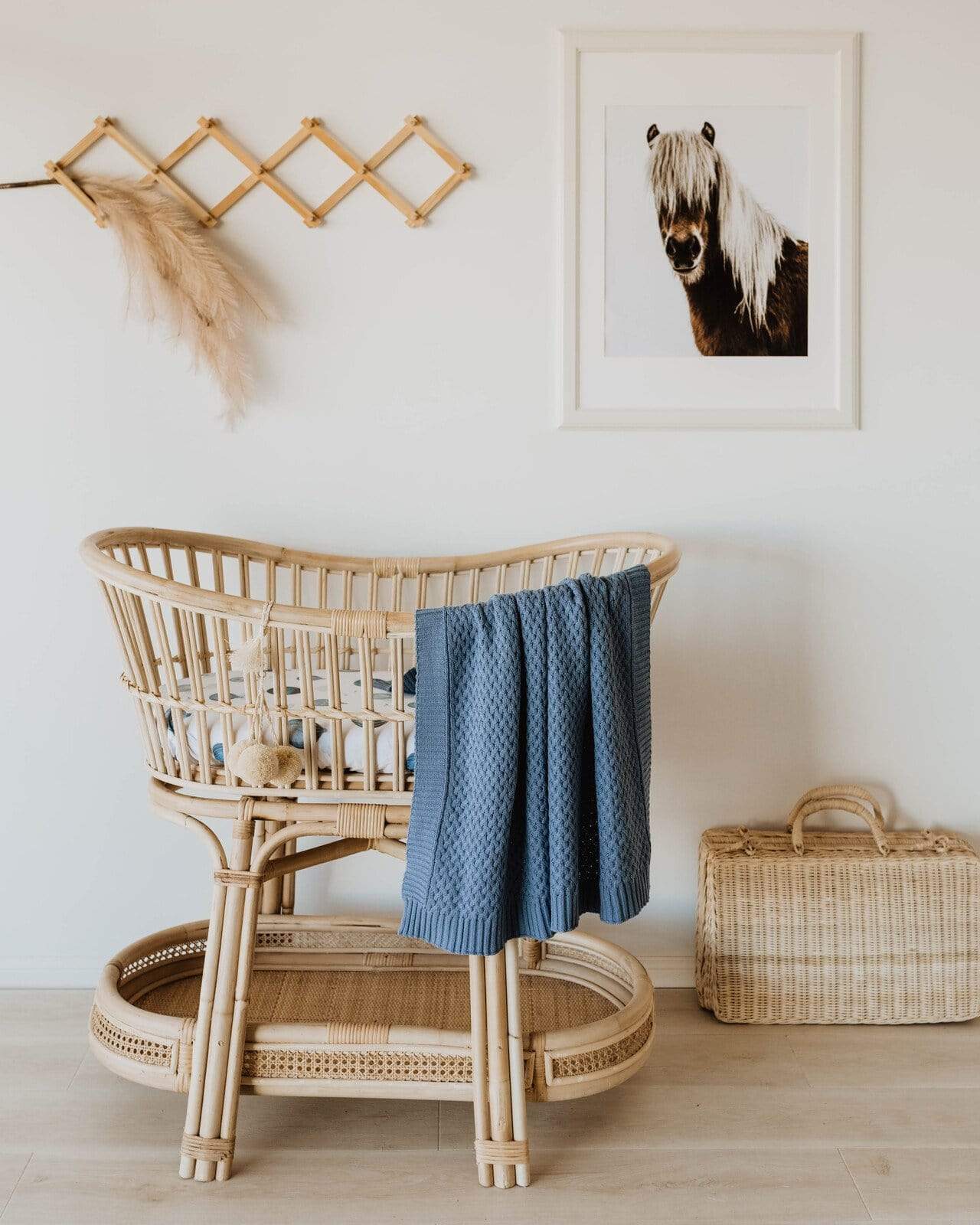 Raspberry Lane Boutique River Diamond Knit Baby Blanket
