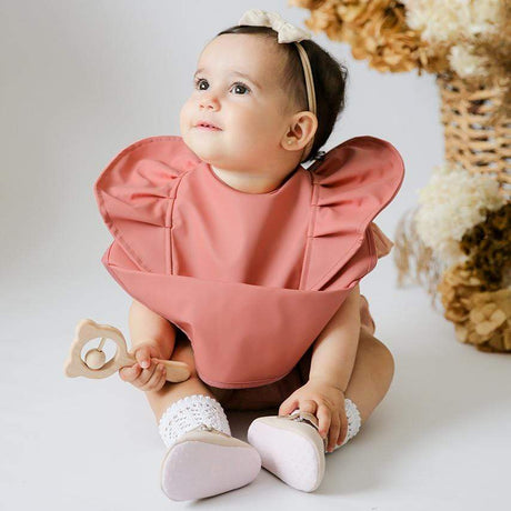 Raspberry Lane Boutique Terracotta Snuggle Bib Waterproof