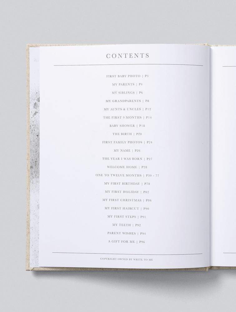 Raspberry Lane Boutique Write to Me - Baby. First Year of You