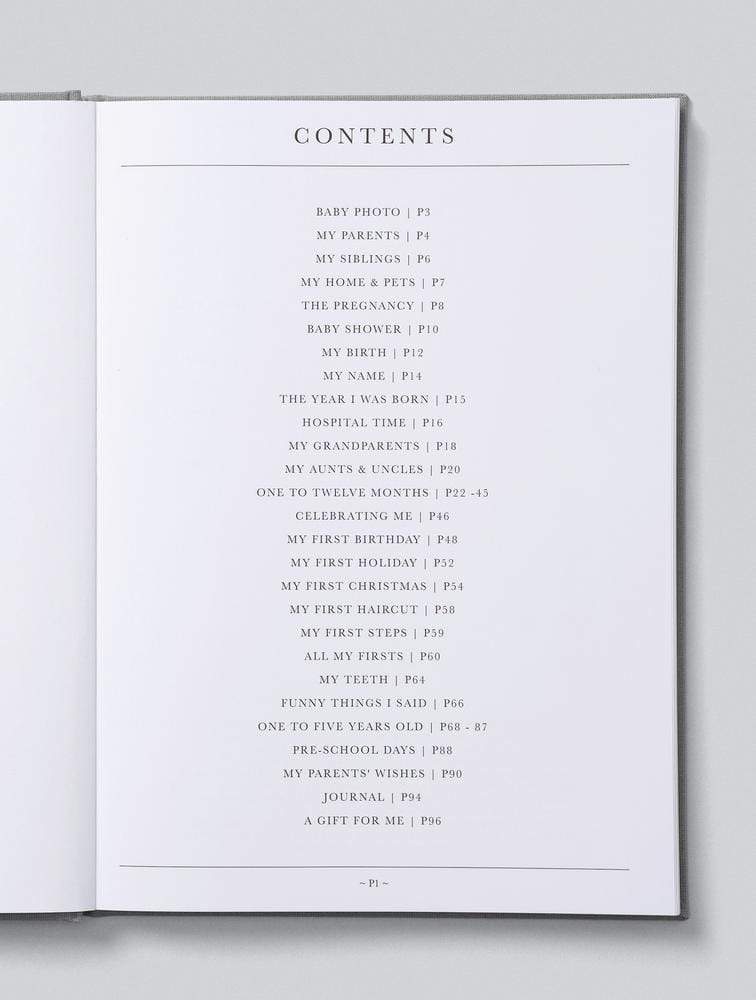 Raspberry Lane Boutique Write To Me Baby Journal - Birth to Five Years - Blue