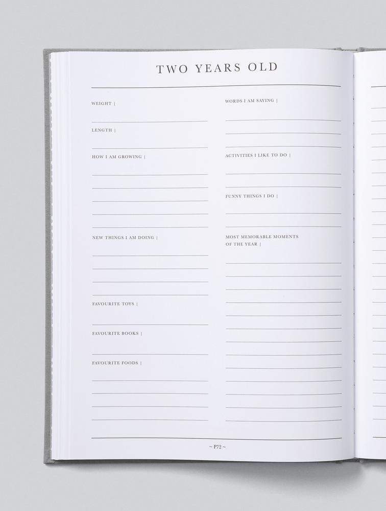 Raspberry Lane Boutique Write To Me Baby Journal - Birth to Five Years - Blue