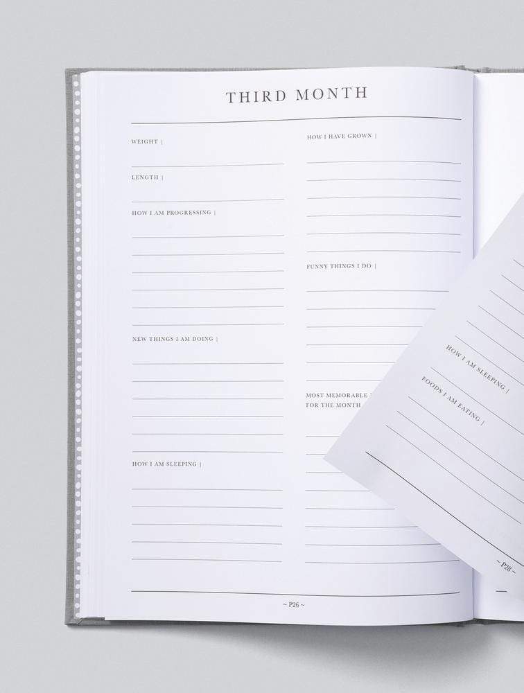 Raspberry Lane Boutique Write To Me Baby Journal - Birth to Five Years - Blue