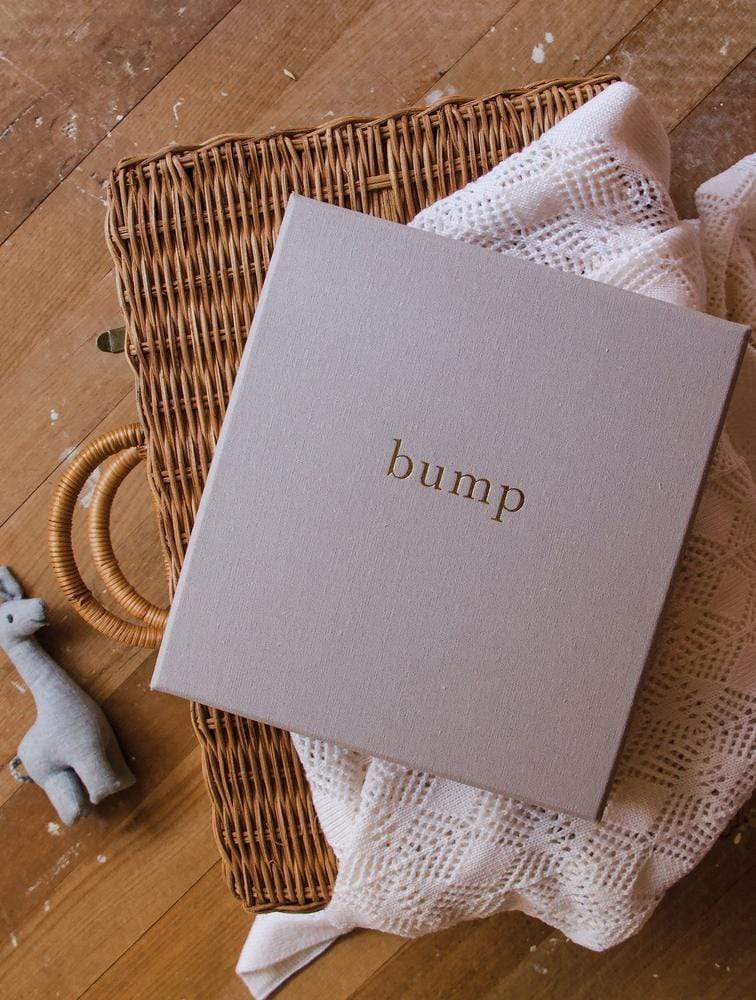 Raspberry Lane Boutique Write To Me - Bump, My Pregnancy Story - Light Grey