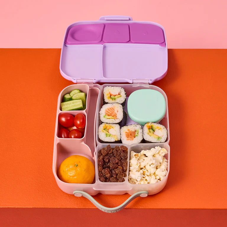 b.box Silicone Bento Lunchbox Tray - Berry