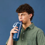 b.box Insulated Flip Top Bottle 690ml - Midnight