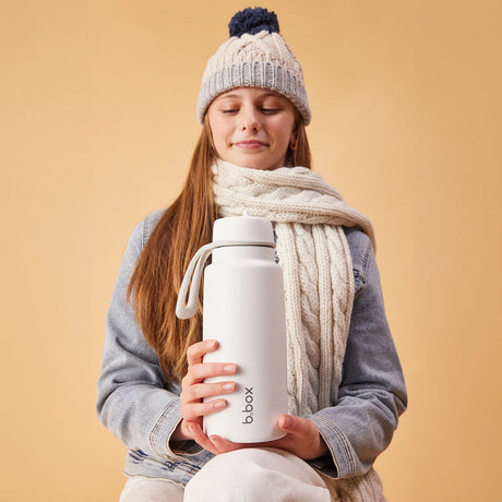 b.box Insulated Flip Top Bottle 1L - White Out