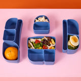 b.box Silicone Bento Mini Lunchbox Tray - Ocean