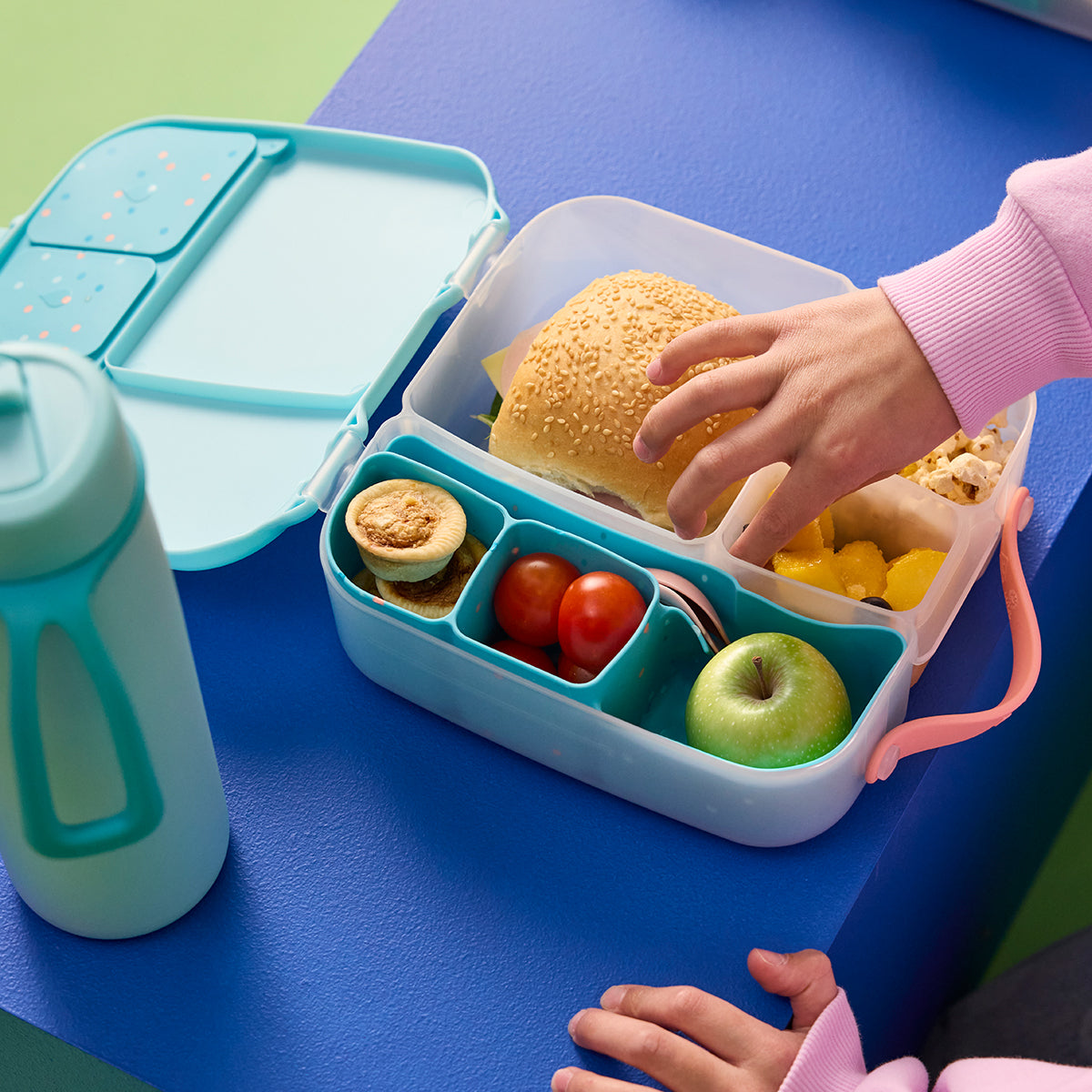 b.box Silicone Bento Tray Lunchbox - Confetti