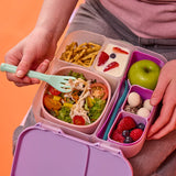 b.box Silicone Bento Lunchbox Tray - Berry
