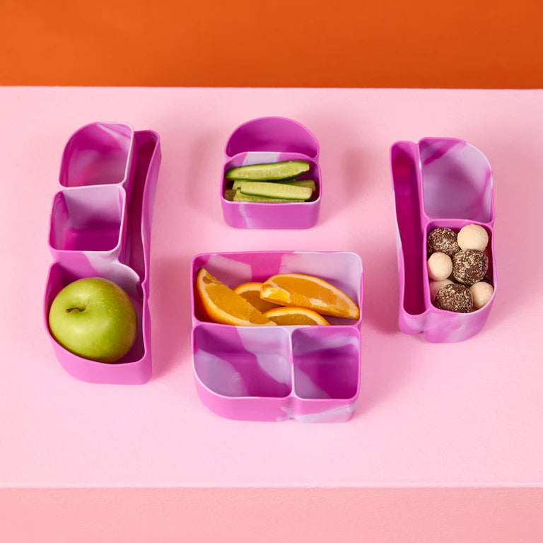 b.box Silicone Bento Mini Lunchbox Tray - Cosmic