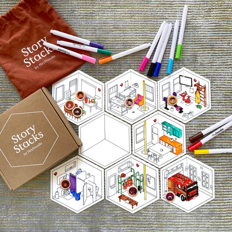 Hey Doodle Story Stacks - Fire Station