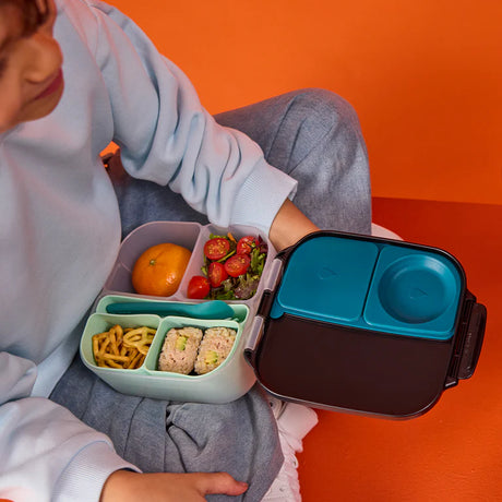 b.box Silicone Bento Mini Lunchbox Tray - Forest