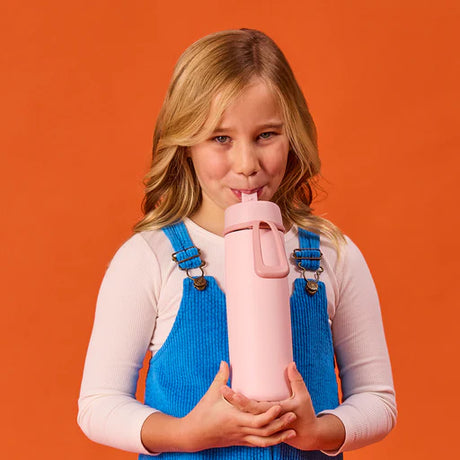 b.box Insulated Flip Top Bottle 690ml - Blush Crush