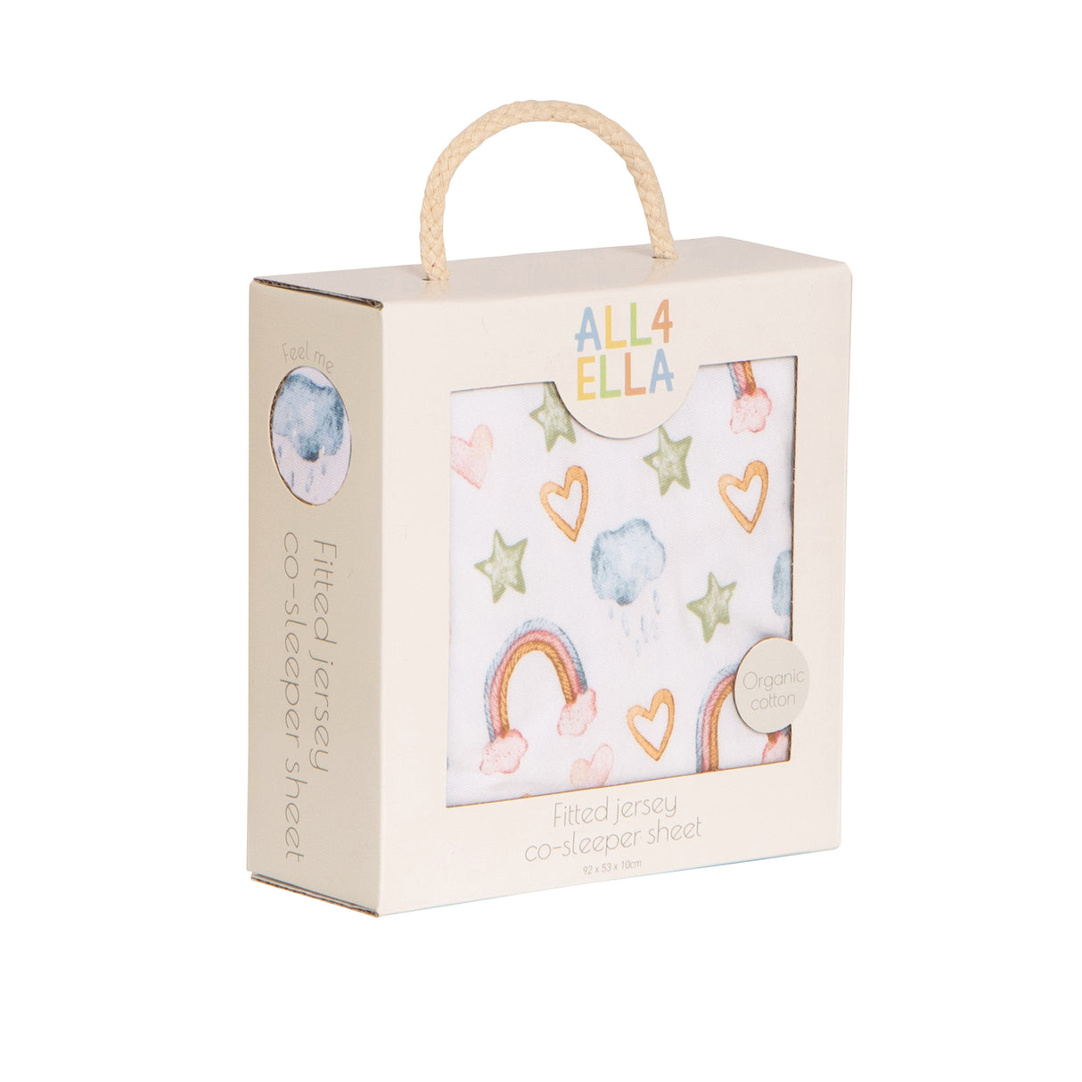 All4Ella Co-Sleeper Sheet - Rainbow Dreams