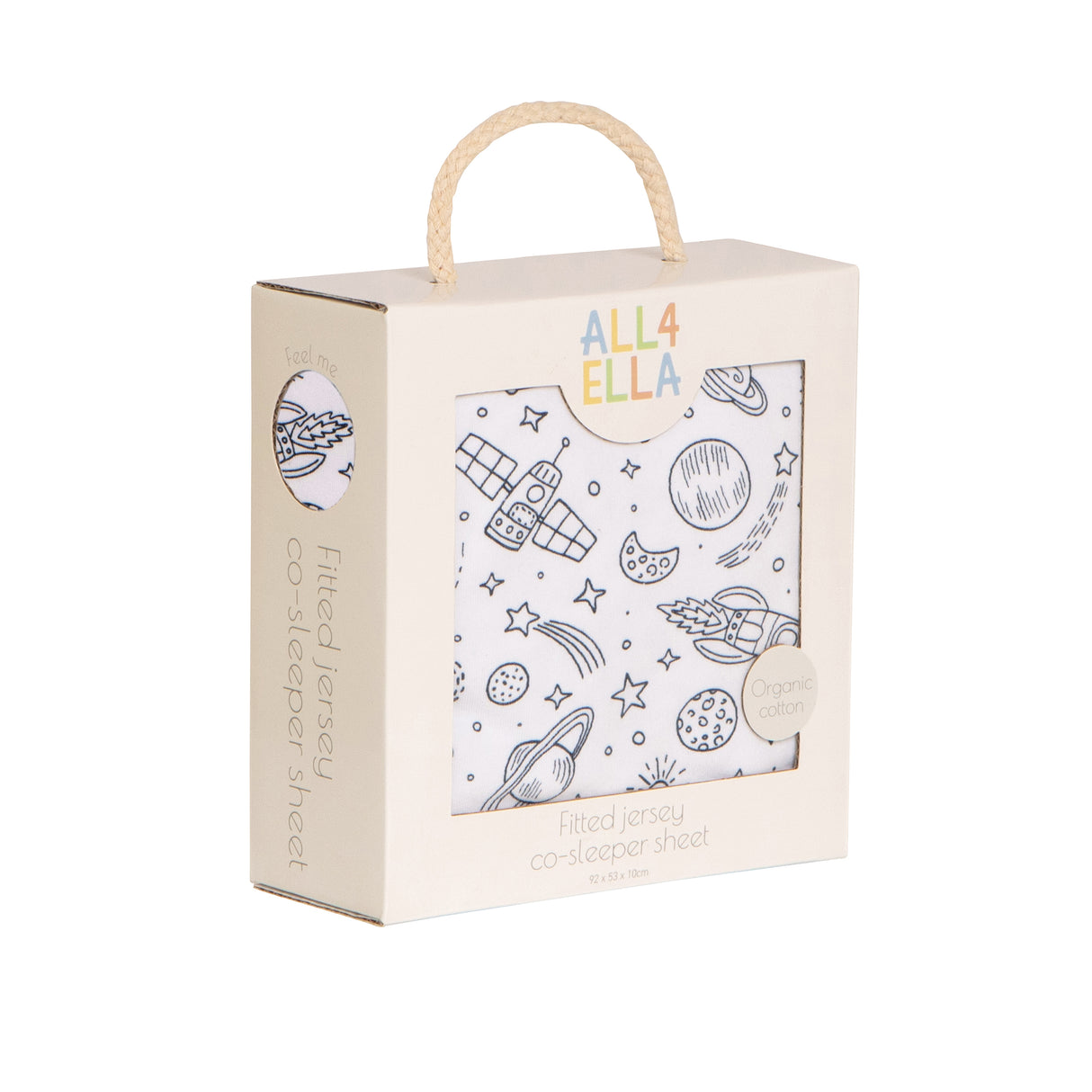 All4Ella Co-Sleeper Sheet - Outer Space