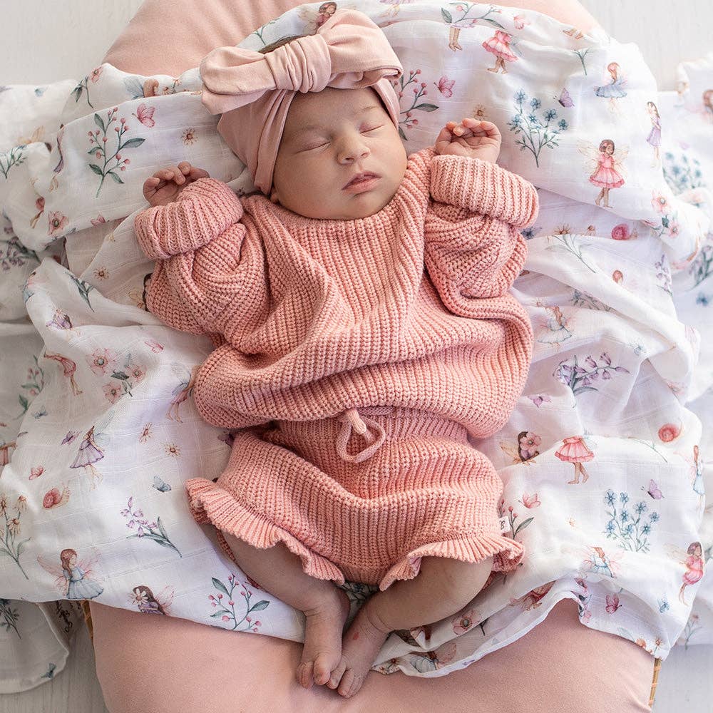 Snuggle Hunny Organic Cotton Knit Bloomers - Rosa