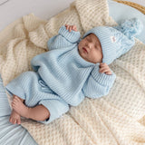 Snuggle Hunny Organic Cotton Knit Shorts - Baby Blue