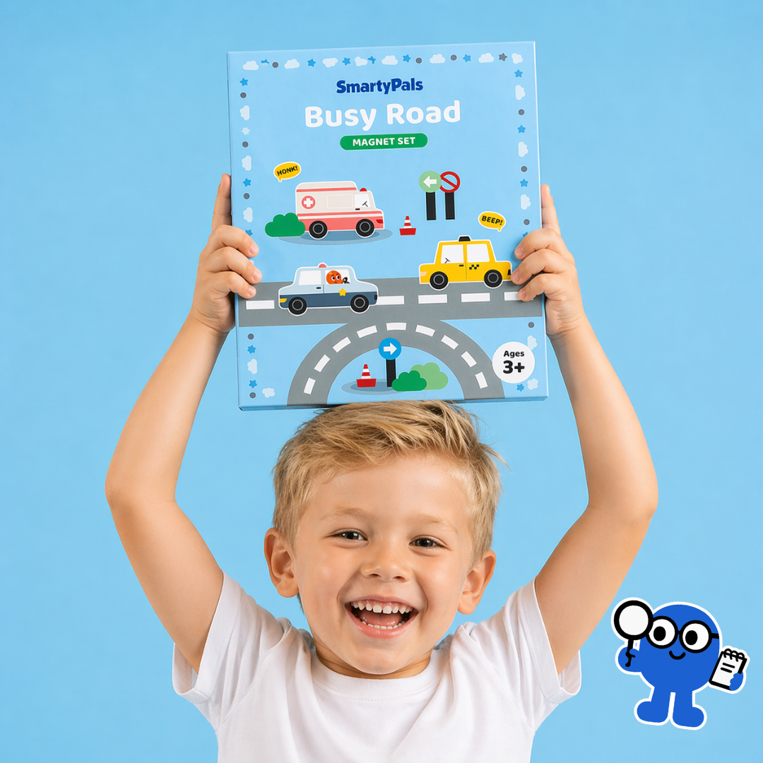 SmartyPals Busy Road Magnet Set