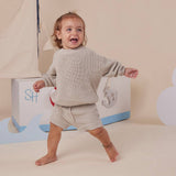 Snuggle Hunny Organic Cotton Knit Shorts - Pistachio
