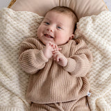 Snuggle Hunny Oversized Cotton Knit Jumper - Hazelnut
