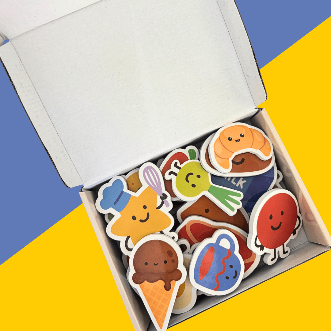 SmartyPals Little Chef Magnet Set - Magnetic Food Play Pieces for Kids